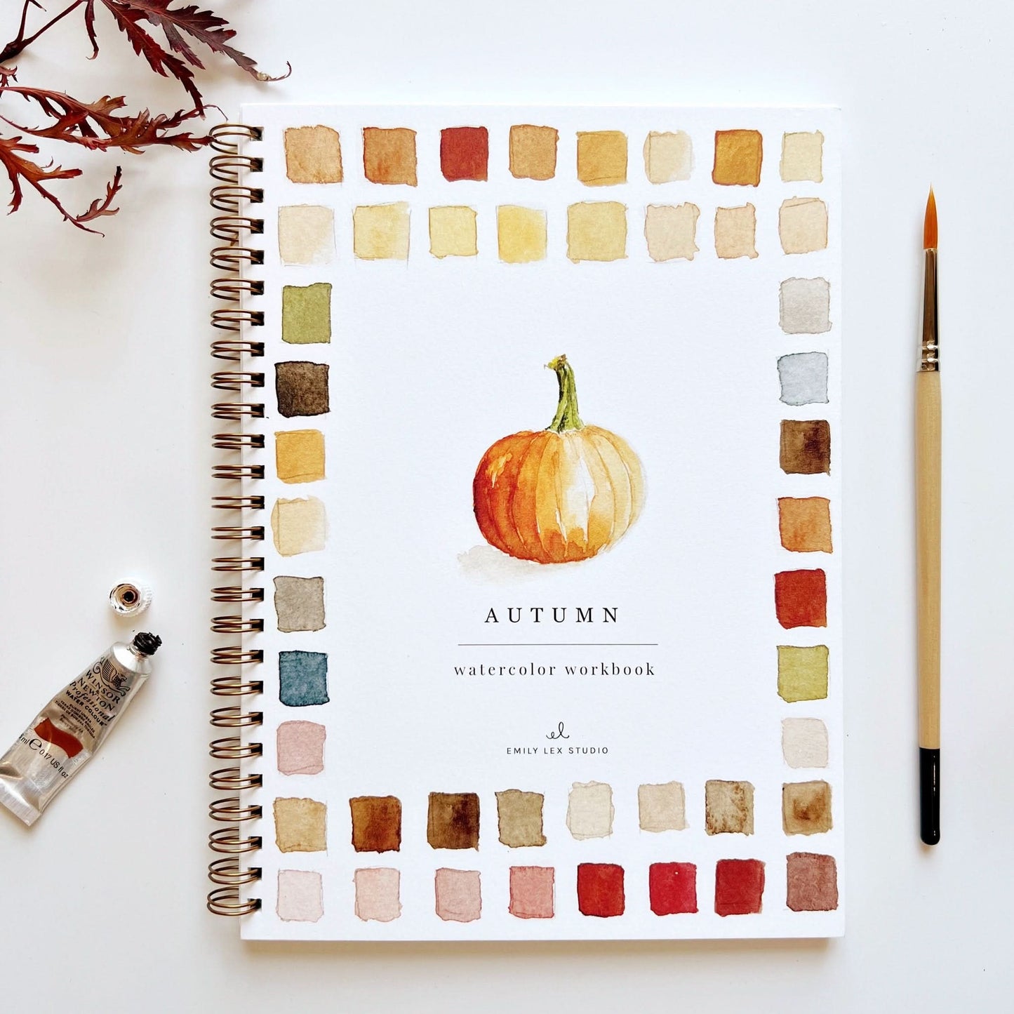 🎨 Autumn Watercolor Workbook – Paint, Practice & Play