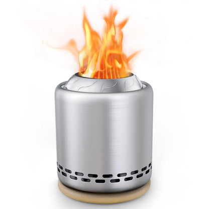 Stove Tabletop Fire Pit with Stand – 5.9” x 7.8” Smokeless Stainless Steel Portable Fire Pit 🔥
