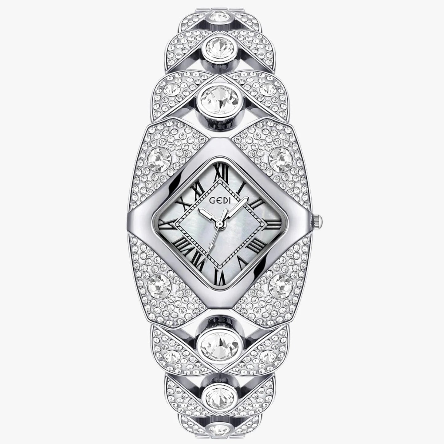 Luxury Full Diamond Bangle Bracelet Watch