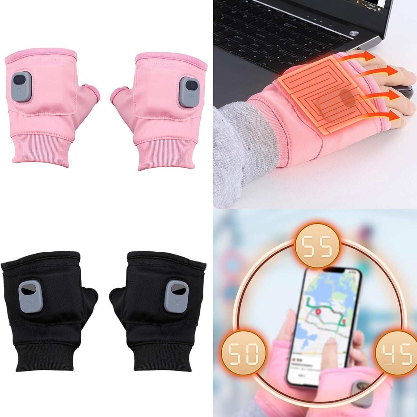 USB Rechargeable Heated Gloves – Smart Winter Warmth