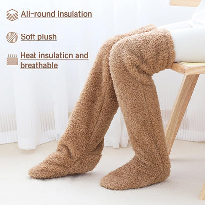 Over-Knee Fuzzy Plush Socks (2PCS) — Cozy, Cute & Irresistibly Soft