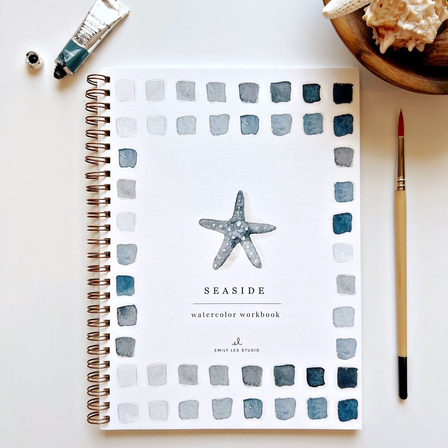 🎨 Seaside Watercolor Workbook – Paint, Practice & Play