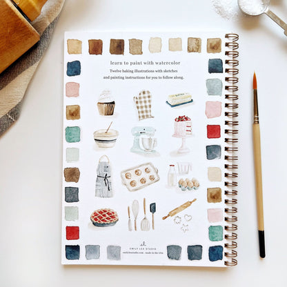 🎨 Baking Watercolor Workbook – Paint, Practice & Play