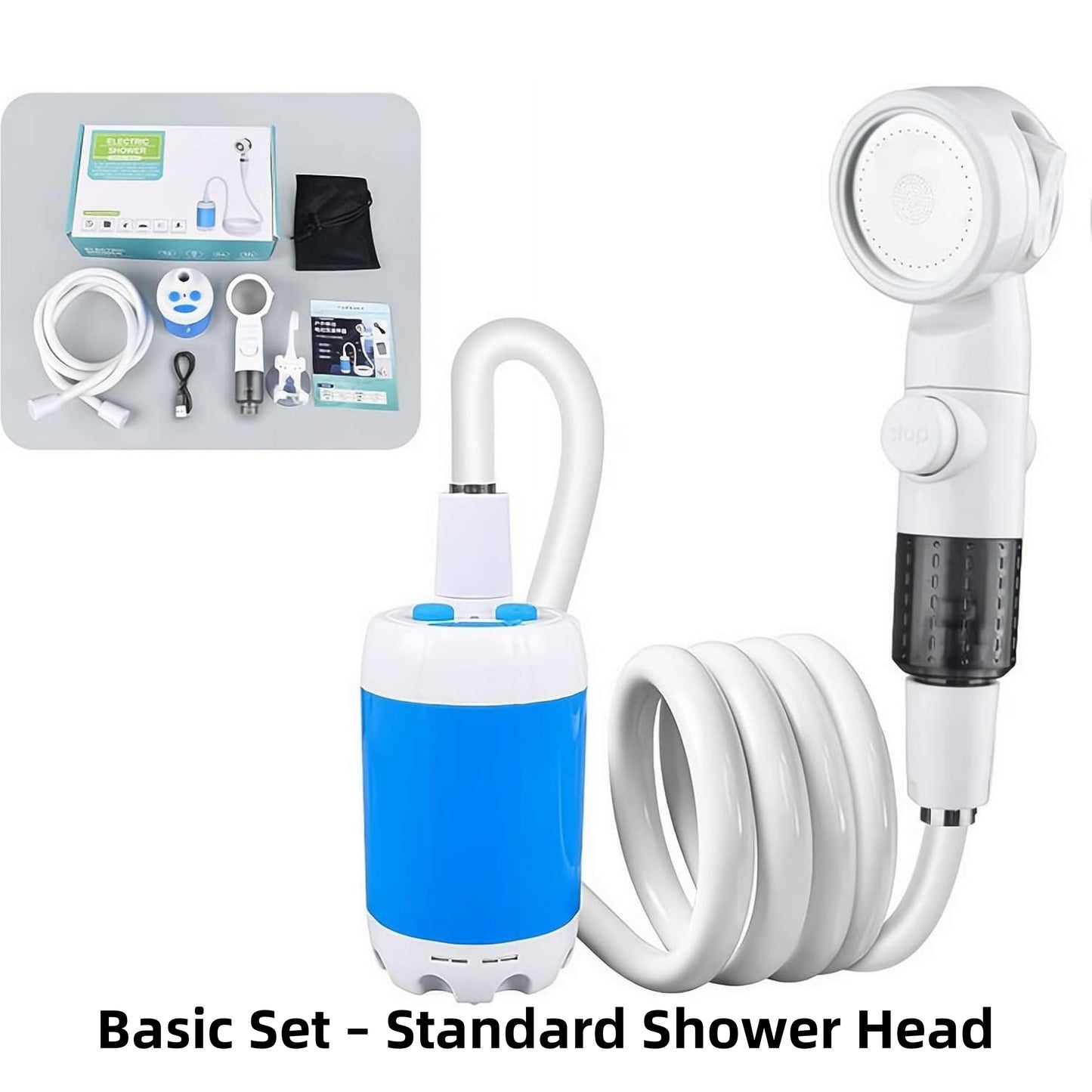 Portable Camping Shower Pump – Rechargeable Outdoor Shower Anywhere