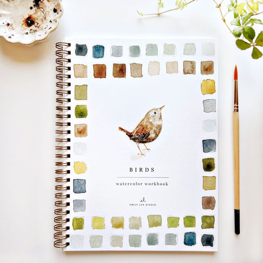 🎨 Birds Watercolor Workbook – Paint, Practice & Play