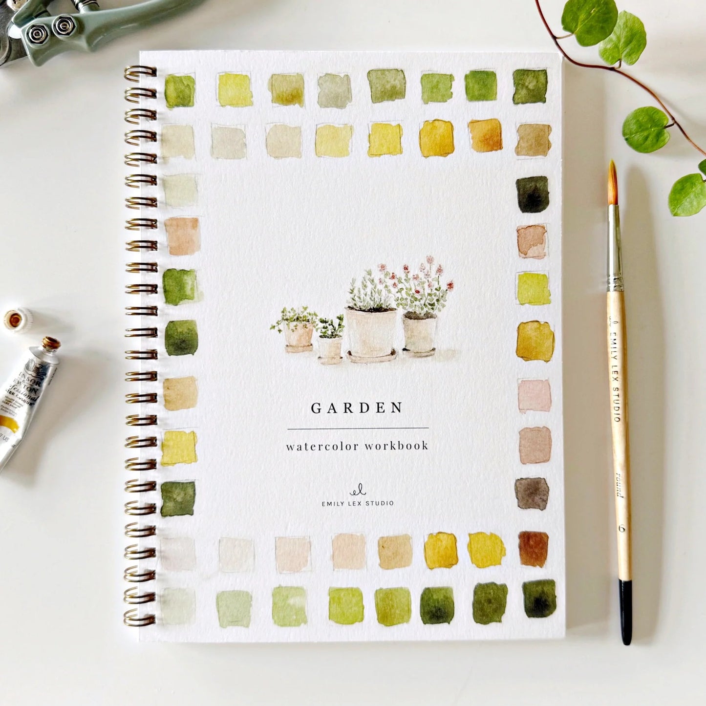🎨 Garden Watercolor Workbook – Paint, Practice & Play