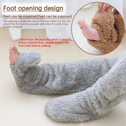 Over-Knee Fuzzy Plush Socks (2PCS) — Cozy, Cute & Irresistibly Soft