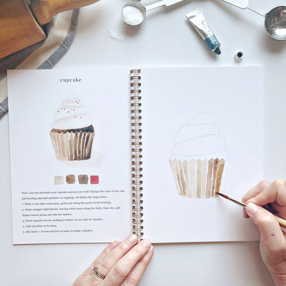 🎨 Baking Watercolor Workbook – Paint, Practice & Play