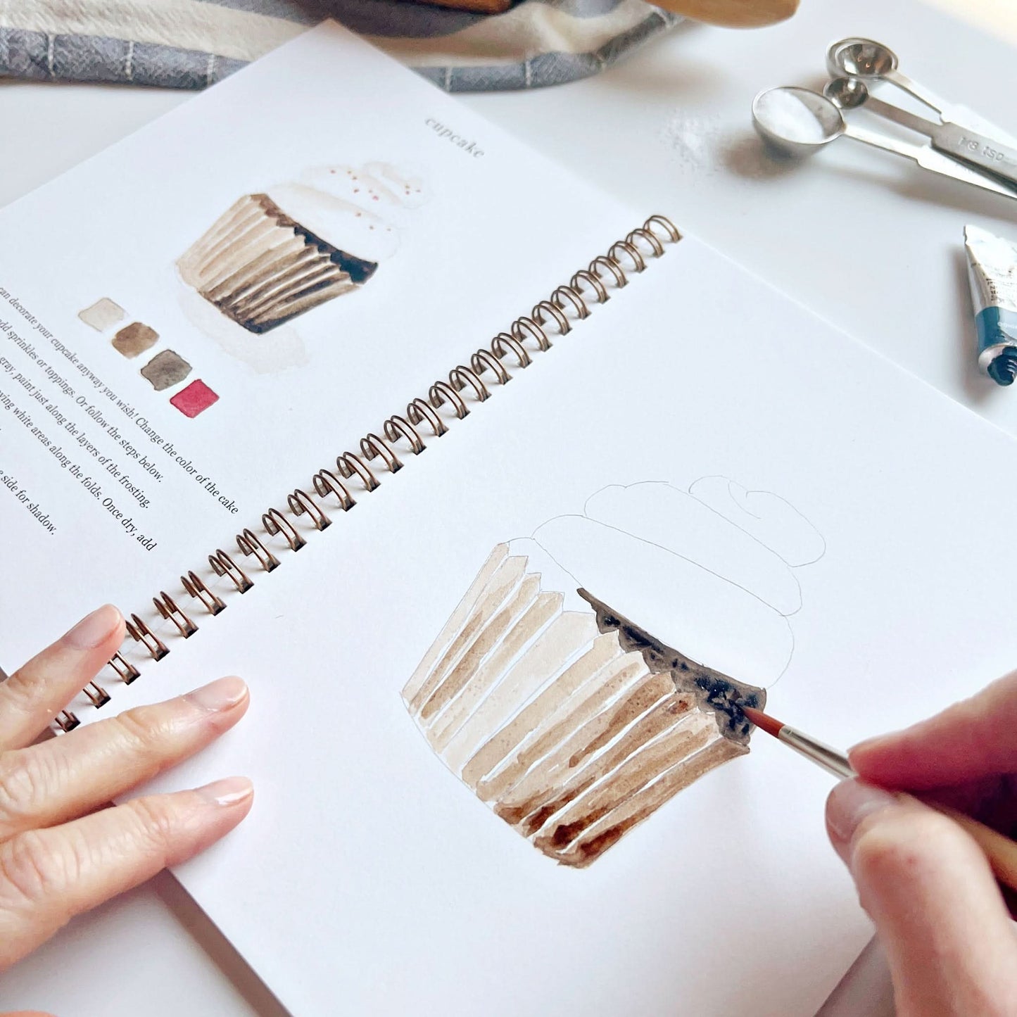 🎨 Baking Watercolor Workbook – Paint, Practice & Play