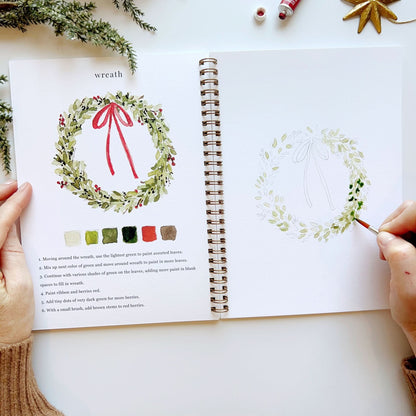 🎨 Christmas Watercolor Workbook – Paint, Practice & Play