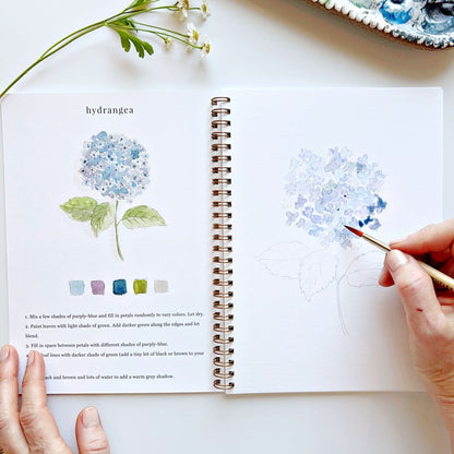 🎨 Flowers Watercolor Workbook – Paint, Practice & Play