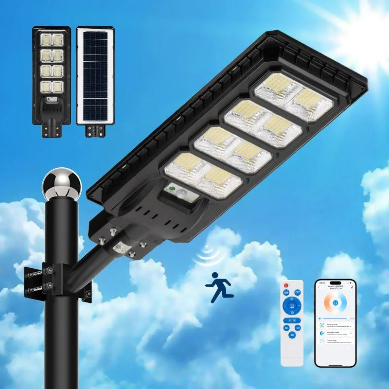 🌞 Solar Powered Street Light – Brightness That Fits Your Needs