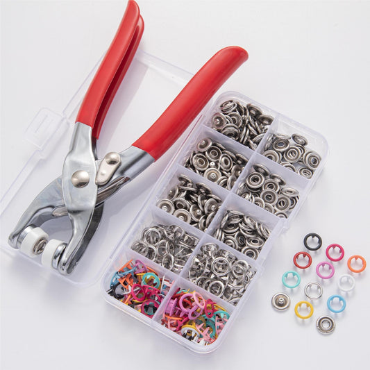 200/300 Sets Hollow Snap Fastener Kit — Colorful, Durable & Ready for Every Crafting Project