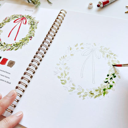 🎨 Christmas Watercolor Workbook – Paint, Practice & Play