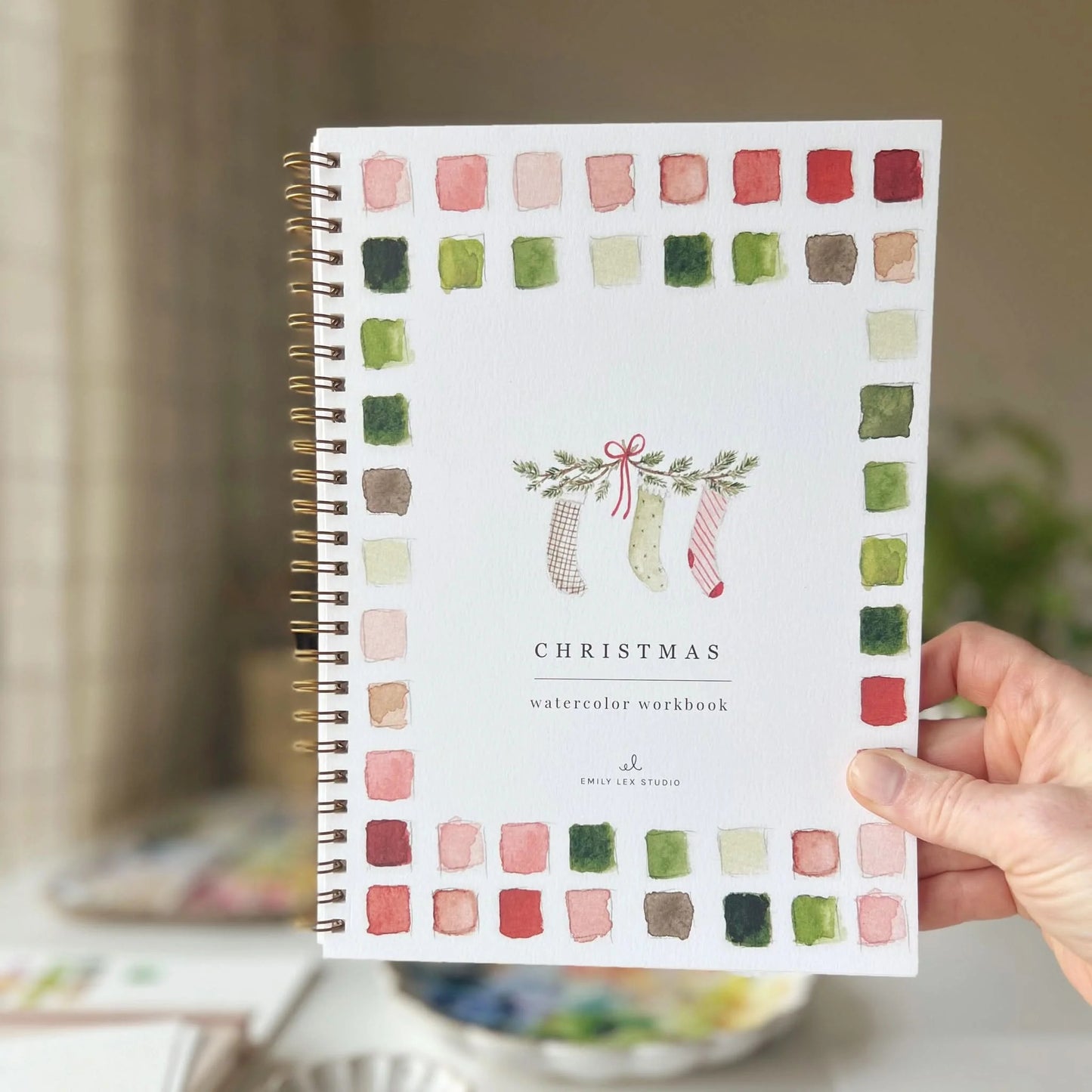 🎨 Christmas Watercolor Workbook – Paint, Practice & Play