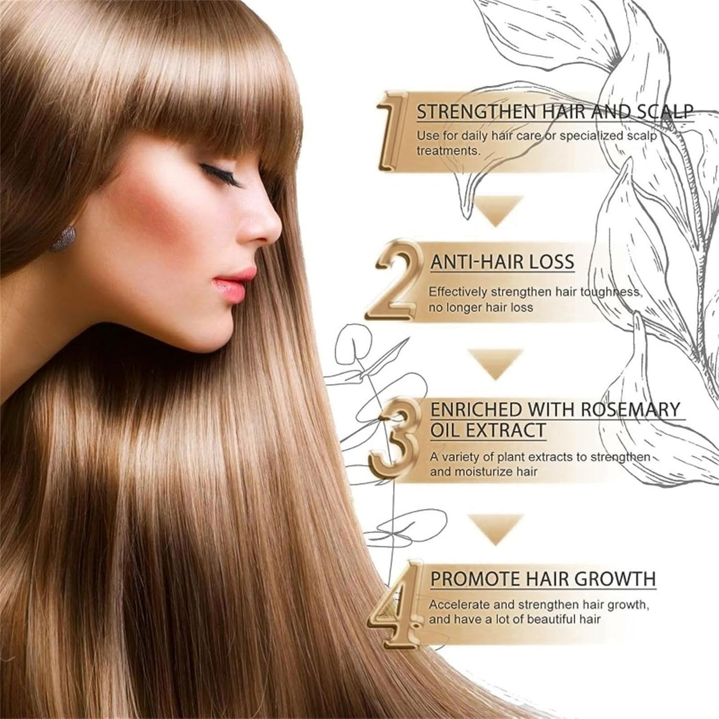 Anti-Hair Fall Hair Loss Treatment Shampoo (2 PCS)