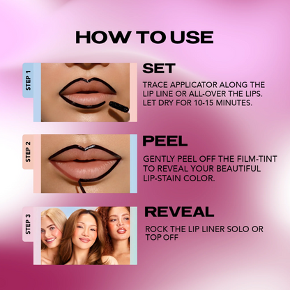 PEEL OFF LIP STAIN – All Day & Night, Zero Smudge!