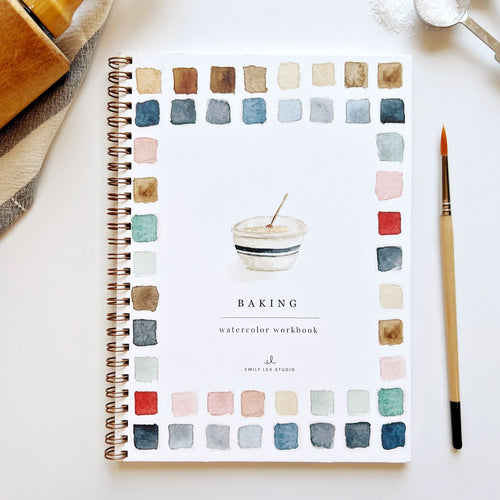 🎨 Baking Watercolor Workbook – Paint, Practice & Play