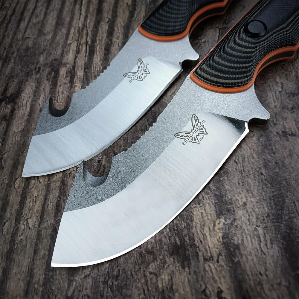 ⚔️BM 15018 Hunt Saddle Mountain Skinner with Leather Sheath