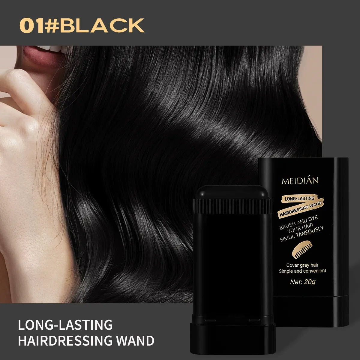 Safe & Convenient Comb Hair Dye – Quick Color, Gorgeous Shine!