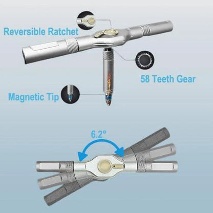 24-in-1 Ratchet Screwdriver Set – Multifunctional Household Tool Kit