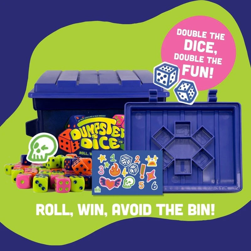Dumpster Dice – The Fastest, Funniest Family Dice Game of the Year!