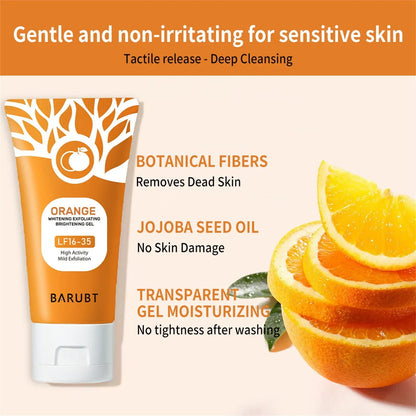 Orange Scented Exfoliator Clear Gel