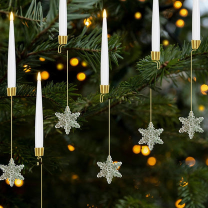 Christmas LED Candle Ornaments – Remote-Control Holiday Lights (6/12/18PCS)