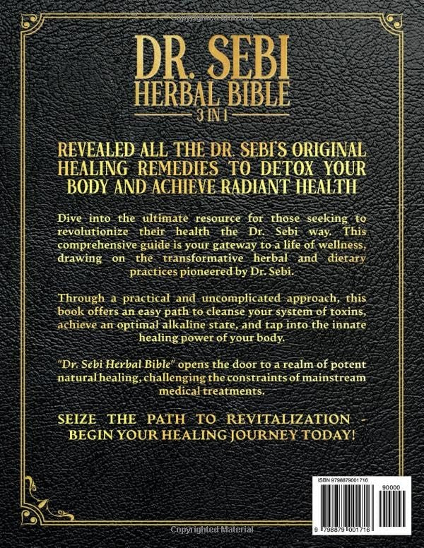 Dr. Sebi Herbal Bible 3 IN 1 – Unlock Nature's Healing Power