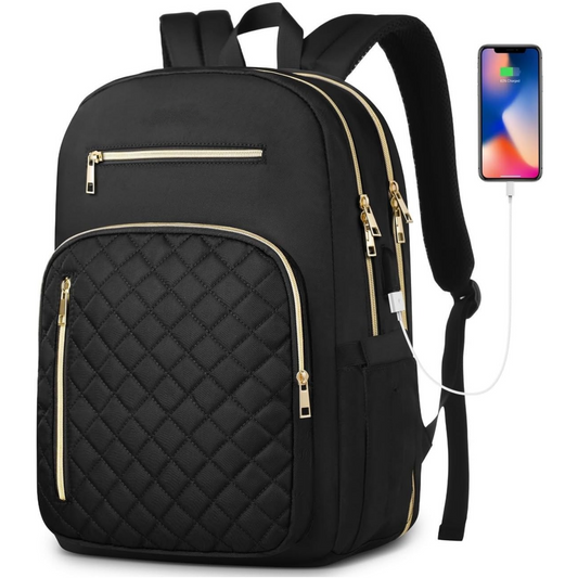 The V Laptop Backpack — Where Power Meets Elegance ⚡