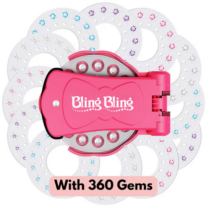 Gemstone Hair Styling Tool Kit – Quick, Safe & Fun Hair Sparkle Maker for All Ages