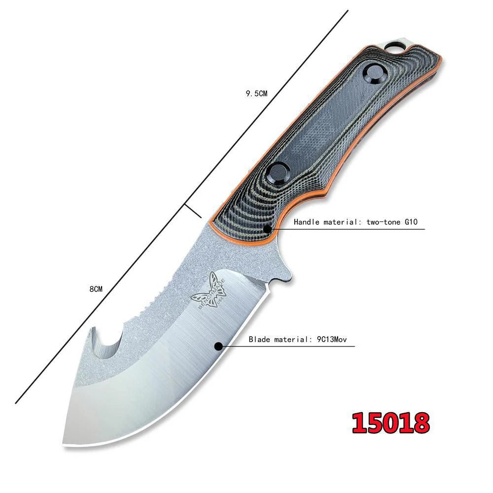 ⚔️BM 15018 Hunt Saddle Mountain Skinner with Leather Sheath