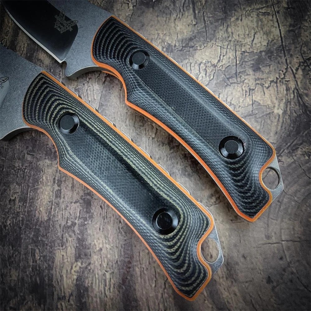 ⚔️BM 15018 Hunt Saddle Mountain Skinner with Leather Sheath