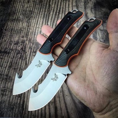 ⚔️BM 15018 Hunt Saddle Mountain Skinner with Leather Sheath