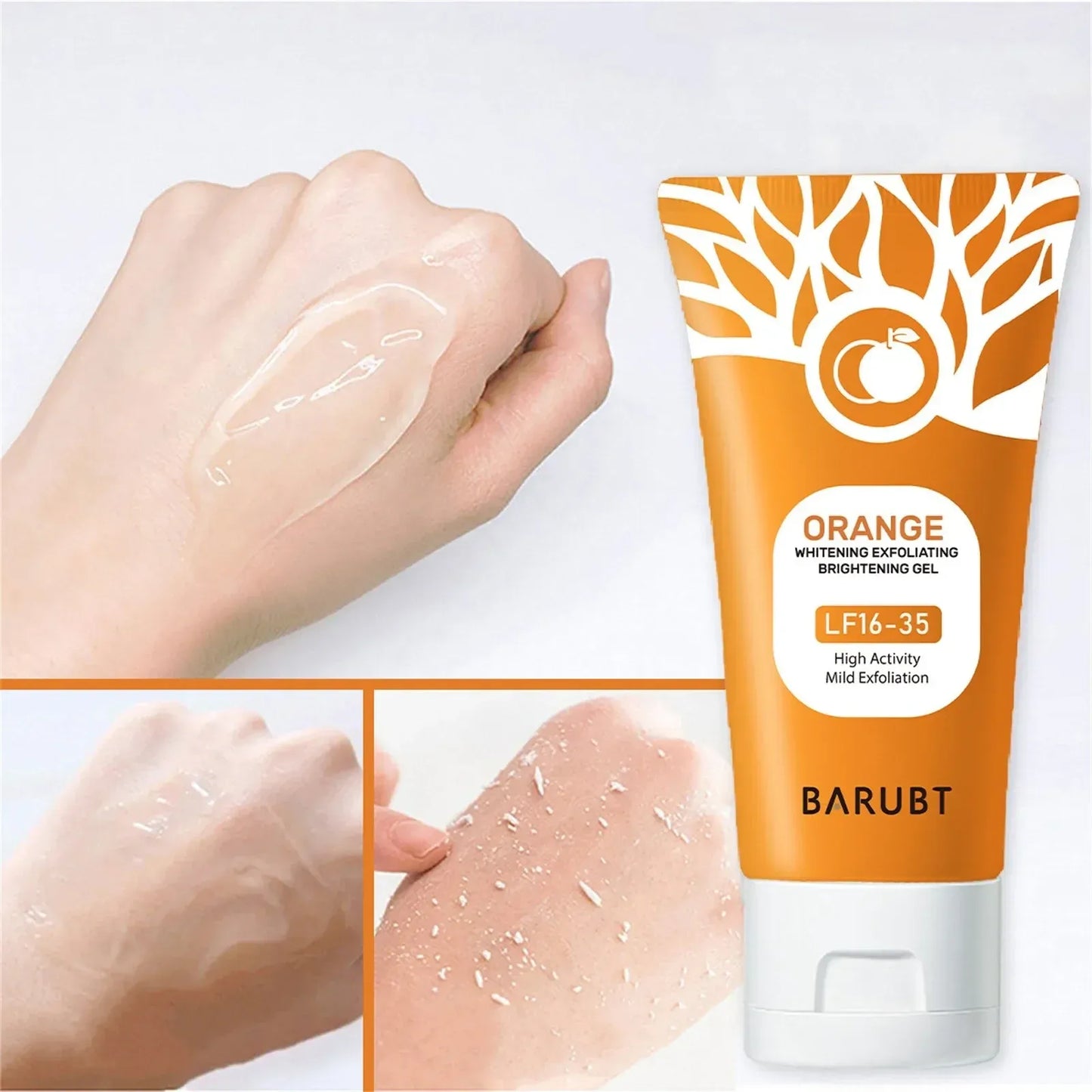 Orange Scented Exfoliator Clear Gel