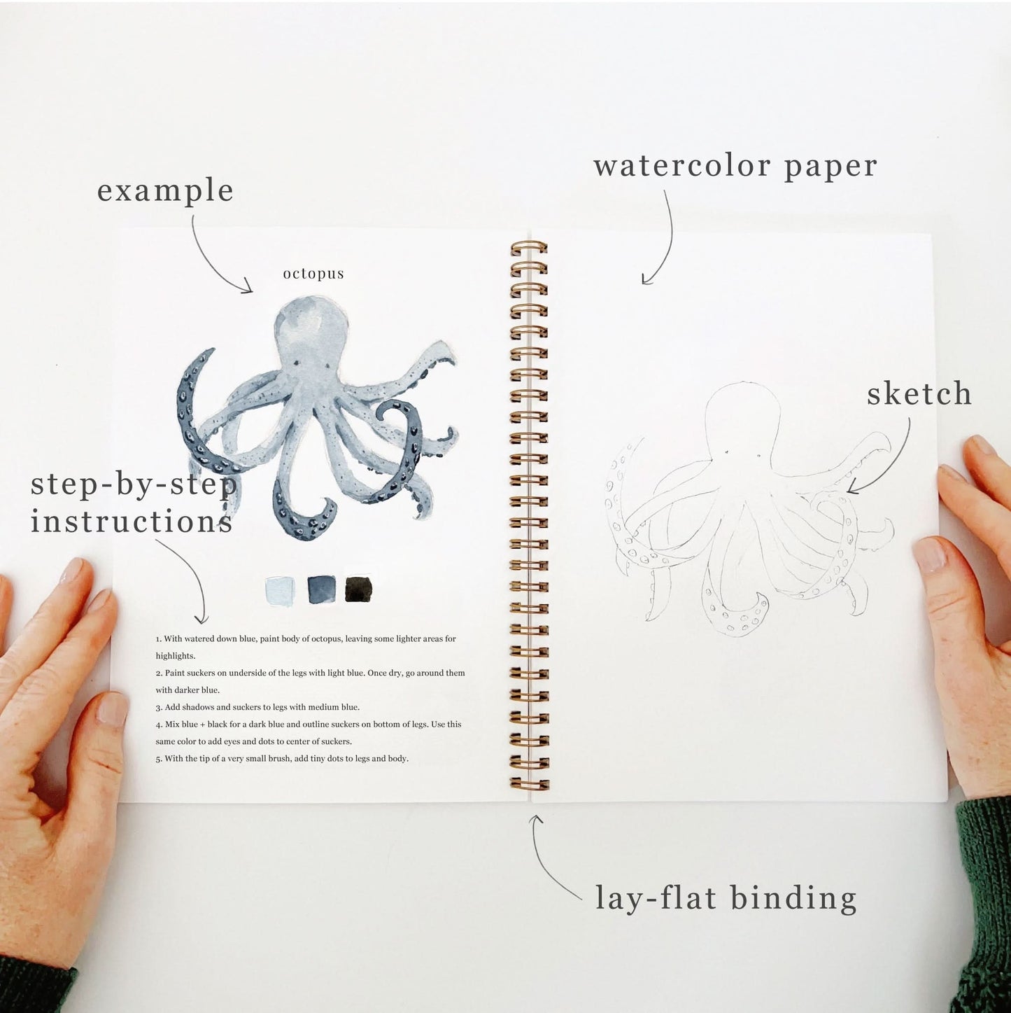 🎨 Seaside Watercolor Workbook – Paint, Practice & Play