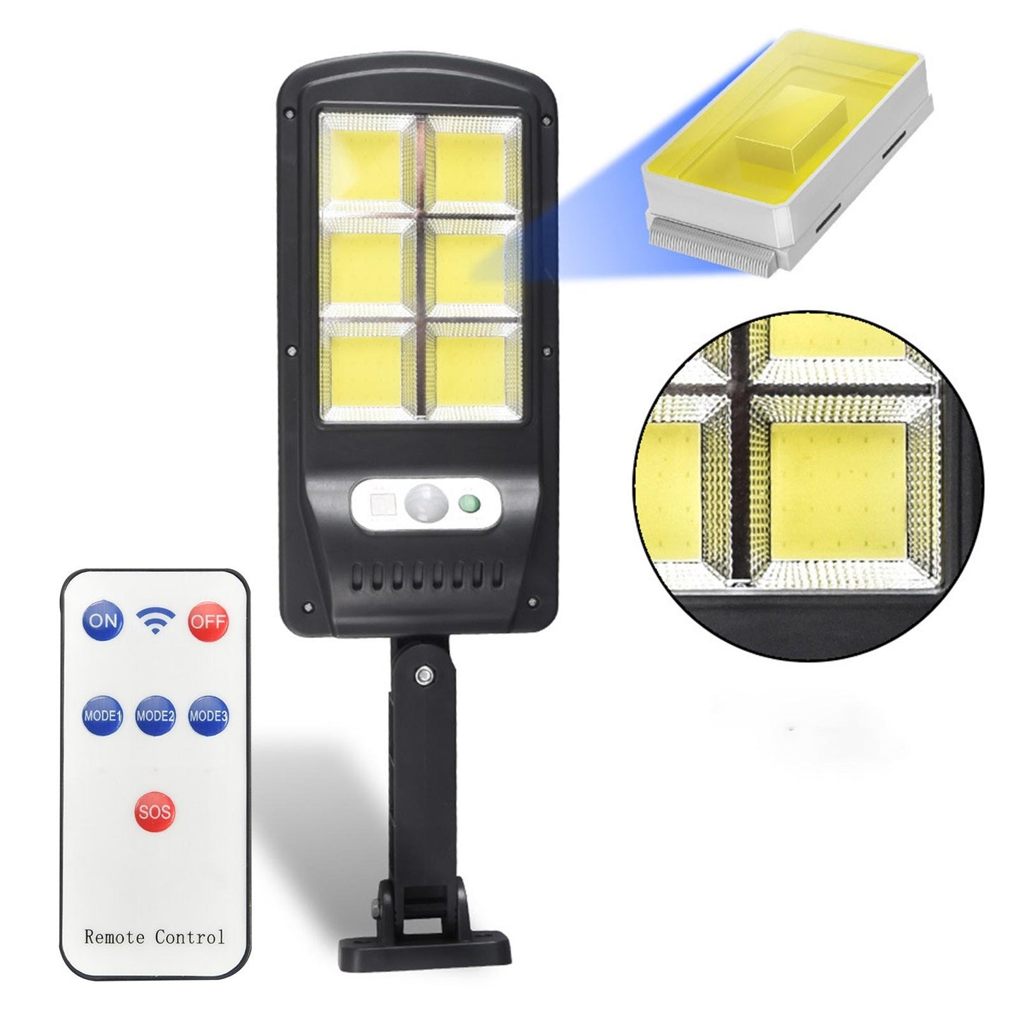 🌞 Solar Powered Street Light – Brightness That Fits Your Needs