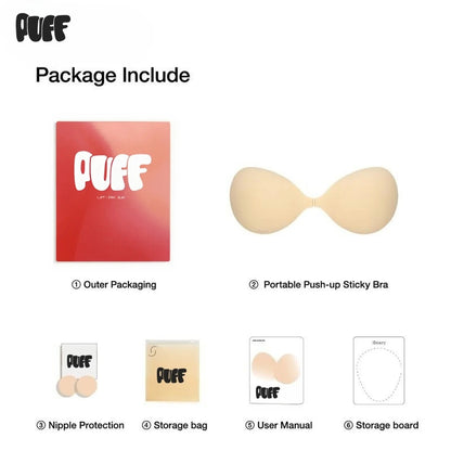 Push-up Sticky Bra – Waterproof & Sweat-proof, Reusable（2PCS)
