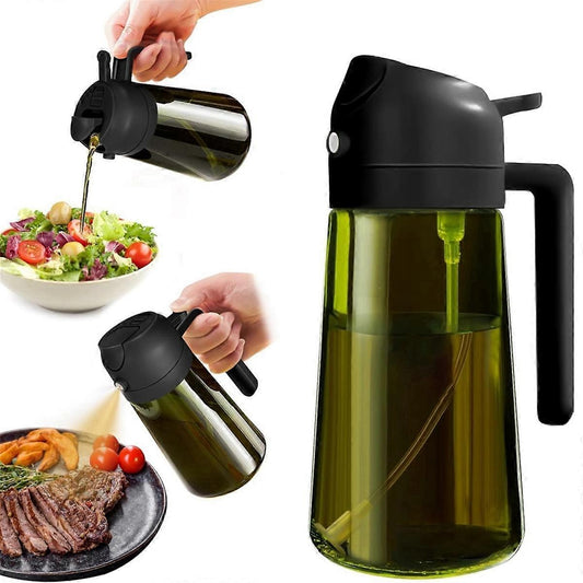 Kitchen 2-in-1 Oil Dispenser & Sprayer – Mess-Free Cooking Starts Here!