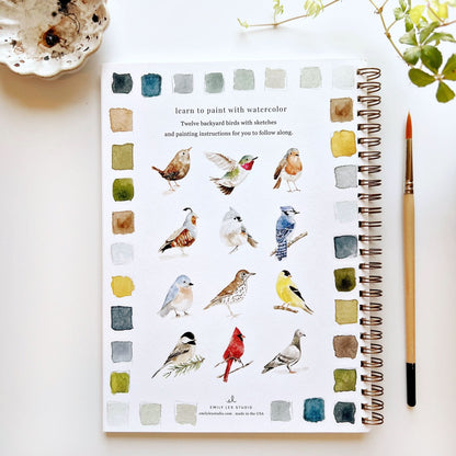 🎨 Birds Watercolor Workbook – Paint, Practice & Play