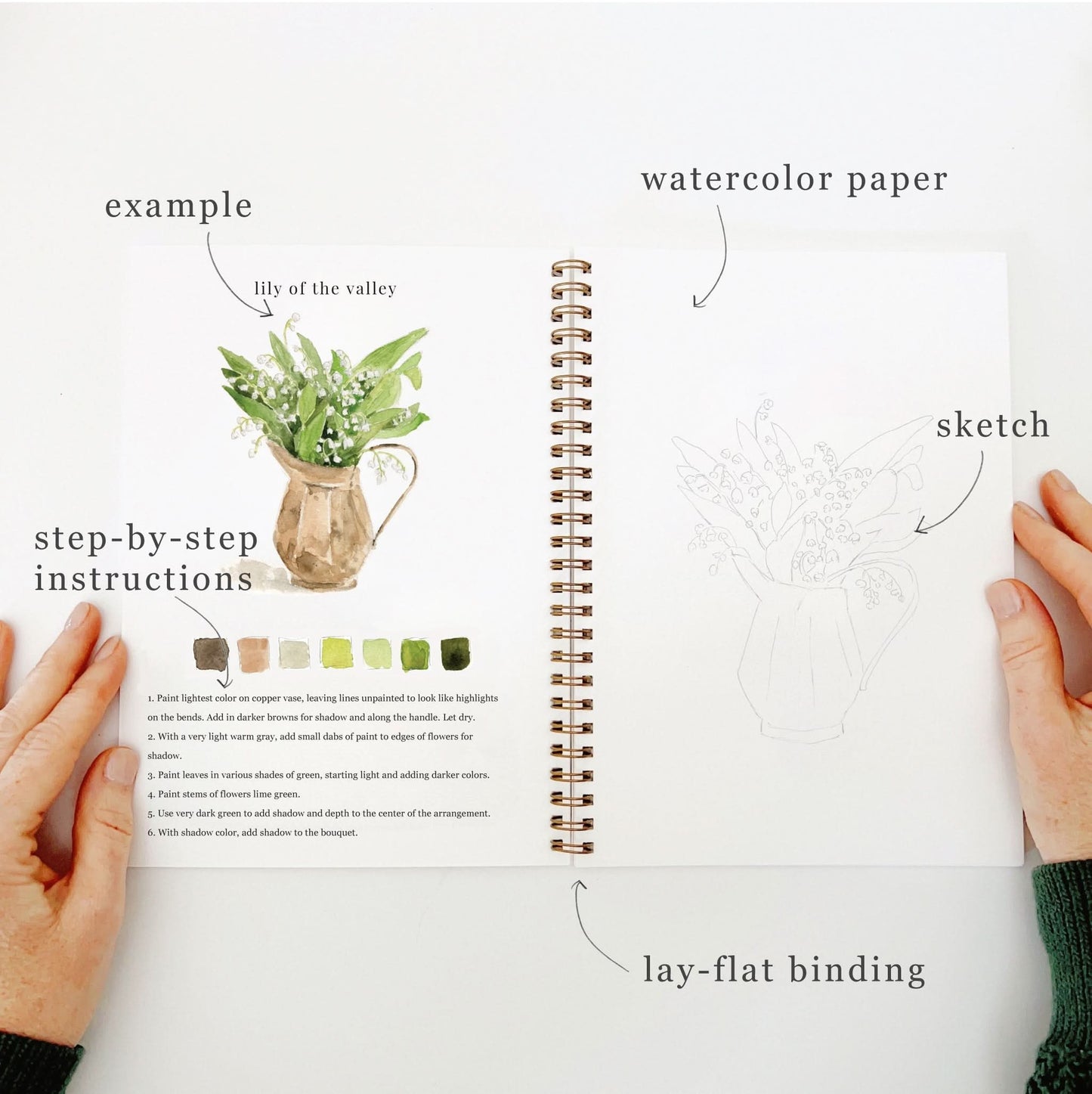 🎨 Bouquets Watercolor Workbook – Paint, Practice & Play