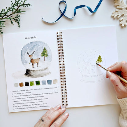 🎨 Winter Watercolor Workbook – Paint, Practice & Play