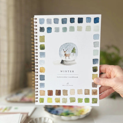 🎨 Winter Watercolor Workbook – Paint, Practice & Play