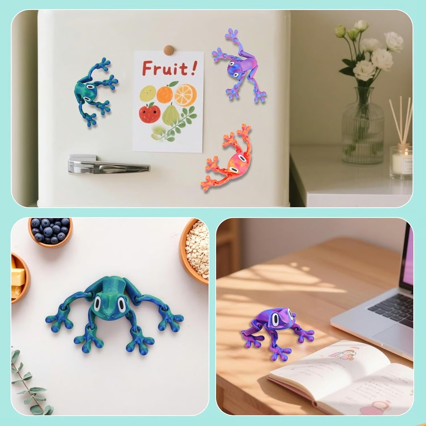 🐸 3D Printed Magnet Frog – Fun, Quirky & Collectible!