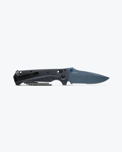 ADI 18060 Outdoor Tool, Drop-Point Blade with Depth Blue Grivory Handle