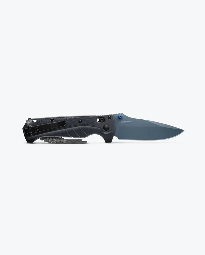 ADI 18060 Outdoor Tool, Drop-Point Blade with Depth Blue Grivory Handle