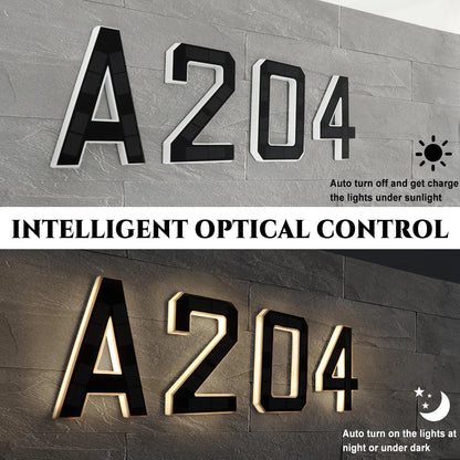 9 Inch Solar Lighted House Numbers for Outside