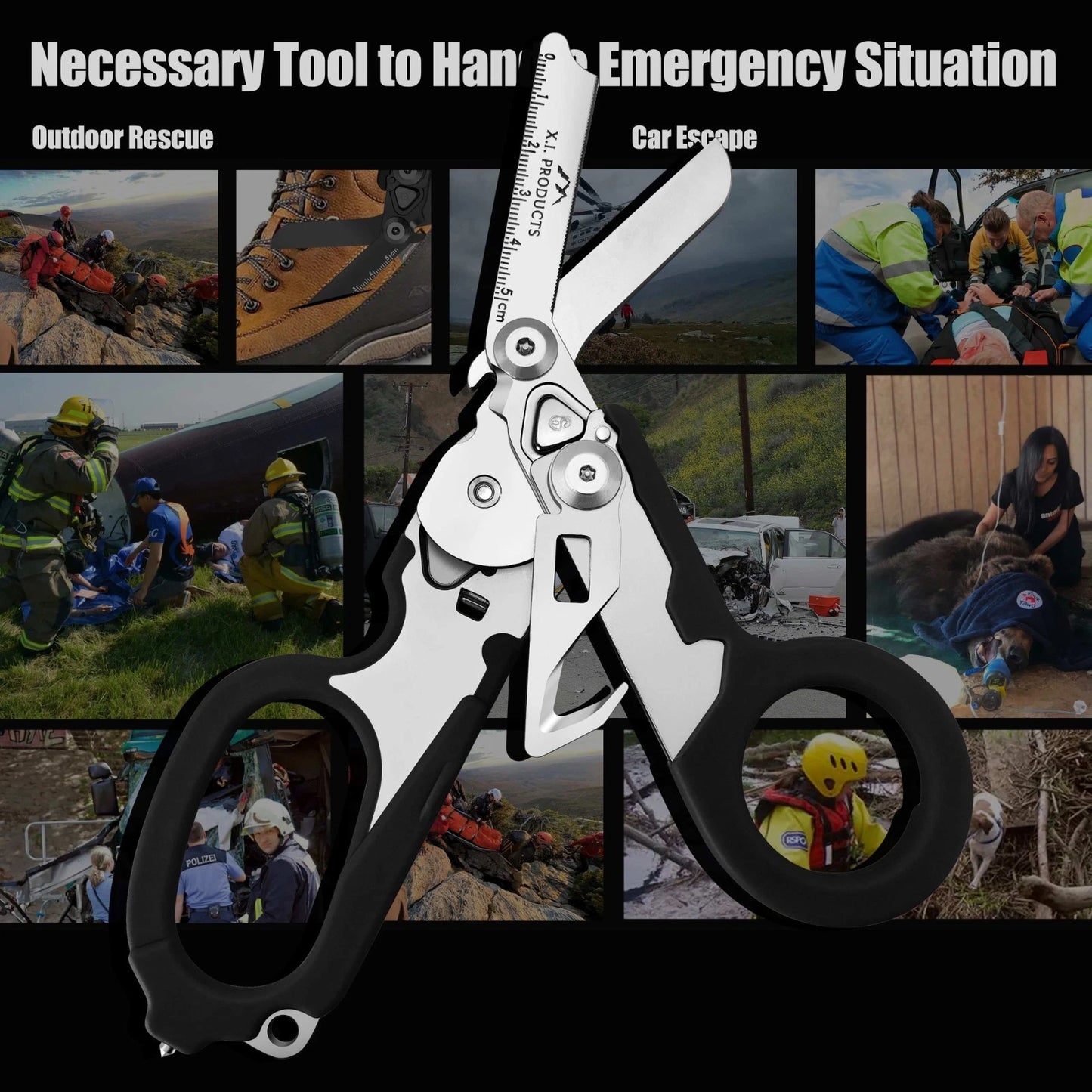 6-in-1 Versatile Foldable Trauma Shears