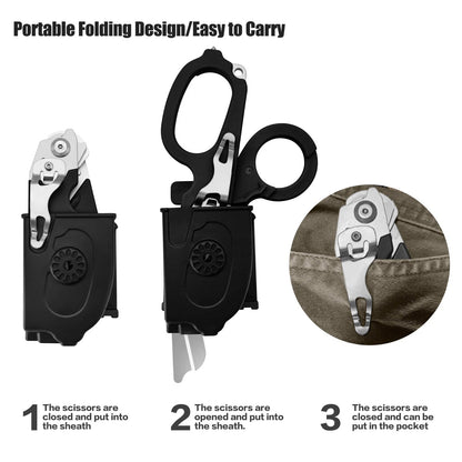 6-in-1 Versatile Foldable Trauma Shears