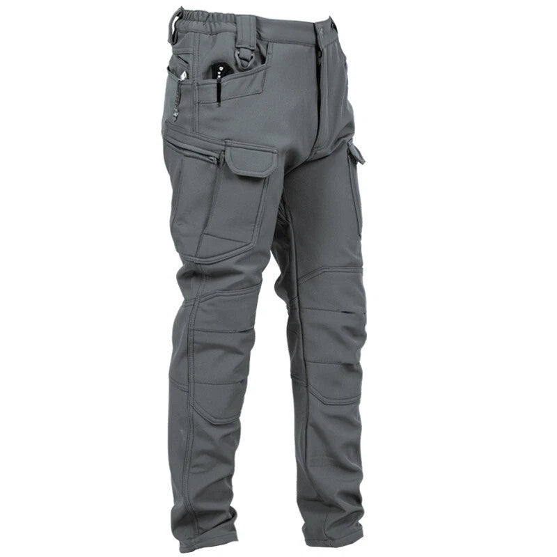 Men Waterproof Warm Fleece Pants for Outdoors
